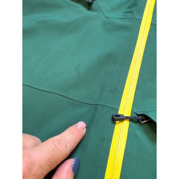 Patagonia Mens Green Yellow Powder Bowl Jacket Recco Medium Goretex - Picture 14 of 14